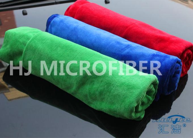 솔질한 테리 피복, Microfibre 피복 차 청소가 OEM에 의하여 극세사 씨실 뜨개질을 했습니다