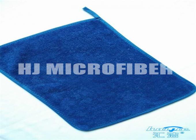 파랑 30 * 40 microfiber 접시를 닦는 행주, 씨실 강선전도 매우 두꺼운 견면 벨벳 양털 청소 microfiber 피복