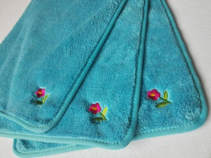 최고 연약한 만조 흡수 공장 직접적인 파랑은 Microfiber 청소 피복 100%Economy 30X40cm를 인쇄했습니다