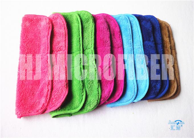 공장 직접적인 씨실 - 뜨개질을 한 파란 산호 우단 Microfiber 청소 피복 환경 보호
