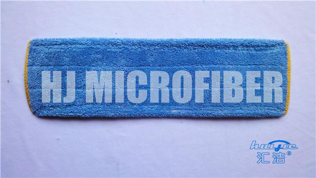 18"는 파랑 Microfiber 가정 청소를 위한 젖은 Mop 패드 보충 Mop 머리를 접습니다