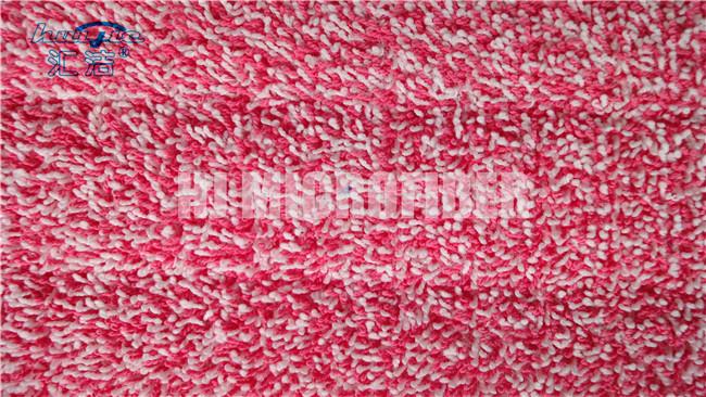 빨강은 털실 강선전도 Eco 가정 청소를 위한 친절한 Microfiber 젖은 Mop 패드를 염색했습니다