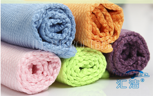 창 청소를 위한 빨강/파란/황색 빨 수 있는 Microfiber 유리제 청소 피복