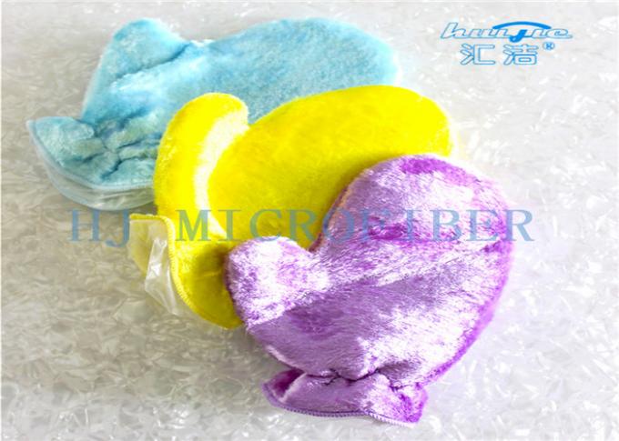 부엌을 위한 Microfiber 세척 Mitt 장갑 좋은 조수는 청소를 접시에 담습니다