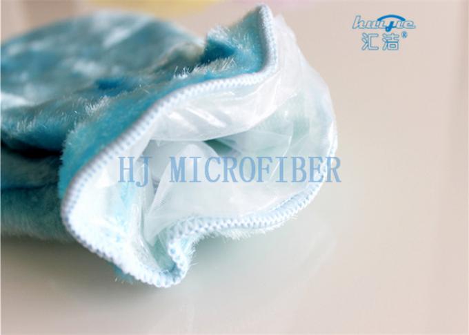 부엌을 위한 Microfiber 세척 Mitt 장갑 좋은 조수는 청소를 접시에 담습니다