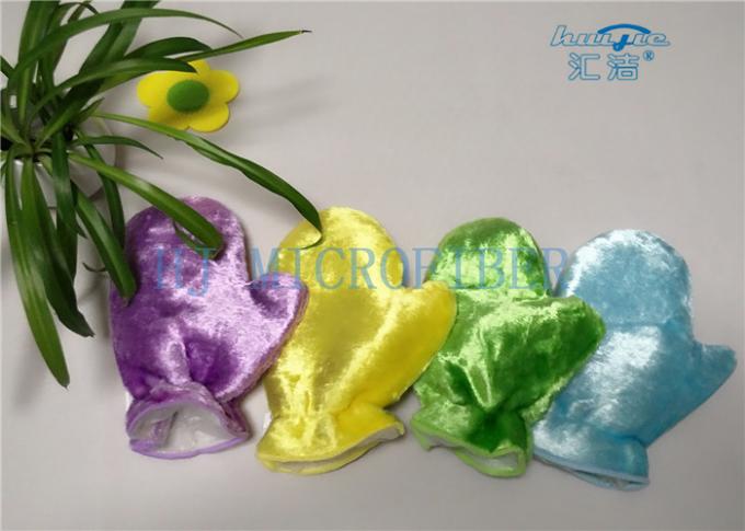 부엌을 위한 Microfiber 세척 Mitt 장갑 좋은 조수는 청소를 접시에 담습니다