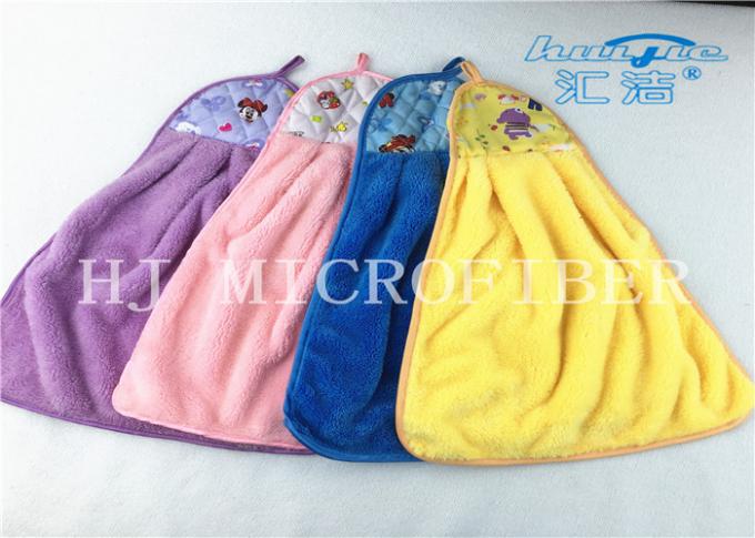 부엌 목욕탕을 위한 다채로운 가정 근본적인 Microfiber 만화 손타월 산호 양털 피복
