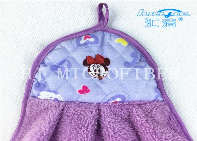 부엌 목욕탕을 위한 다채로운 가정 근본적인 Microfiber 만화 손타월 산호 양털 피복