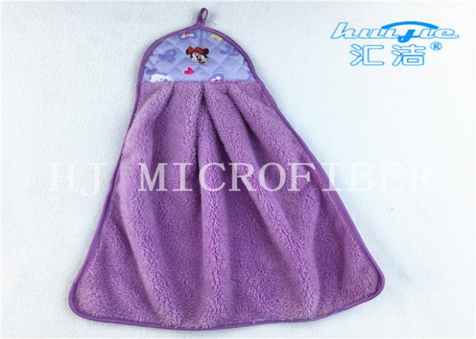 부엌 목욕탕을 위한 다채로운 가정 근본적인 Microfiber 만화 손타월 산호 양털 피복
