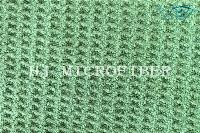다기능 녹색 Microfiber Merbau 파인애플 격자 직물 청소 피복 수건