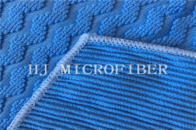 파란 색깔 자카드 직물 수건과 가정 직물을 위한 큰 진주 직물 Microfiber 청소 피복