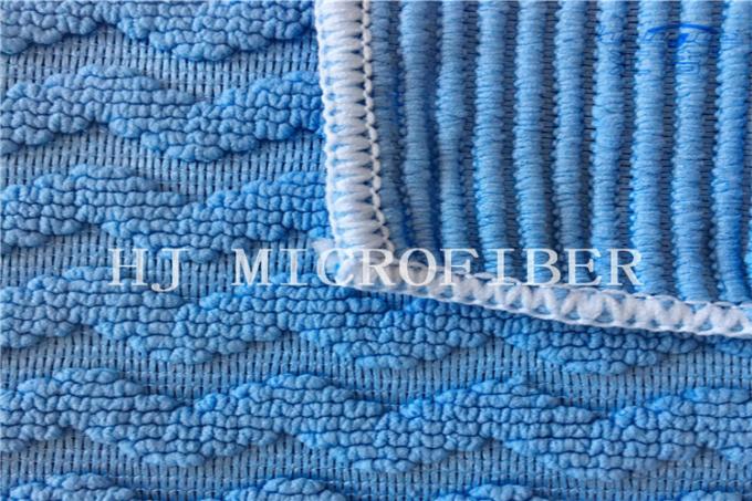 파란 색깔 자카드 직물 수건과 가정 직물을 위한 큰 진주 직물 Microfiber 청소 피복