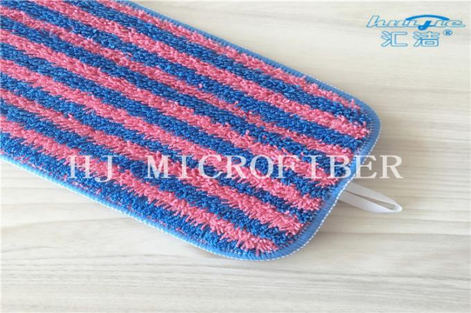 빨강과 파란 줄무늬 털실에 의하여 염색된 Microfiber는 가정 청소를 위한 직물 Mop 머리 Mop 보충 패드를 뒤틀었습니다