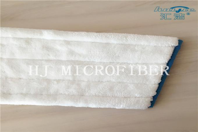 백색 색깔 Microfiber 가정 청소를 위한 기계에 의하여 뜨개질을 하는 직물 Mop 머리 Mop 보충 패드