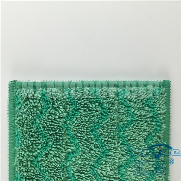 80% 폴리에스테와 20% 폴리아미드 Microfiber 젖은 Mop 패드/재사용할 수 있는 mop 패드