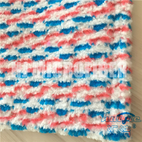 Microfiber 젖은 Mop는 자카드 직물 정연한 보충 주머니를 가진 젖은 mop 패드를 덧댑니다
