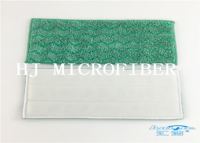 W는 자카드 직물 Microfiber 젖은 Mop 패드 80% 폴리에스테 20% 폴리아미드를 형성했습니다
