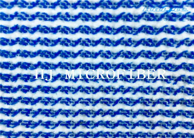 파란 혼합 백색 색깔 Microfiber 테리 직물 단단한 철사 청소 피복 직물