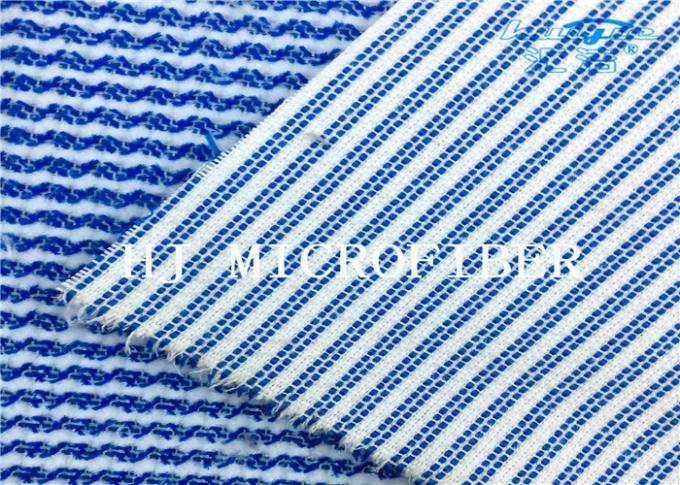 파란 혼합 백색 색깔 Microfiber 테리 직물 단단한 철사 청소 피복 직물