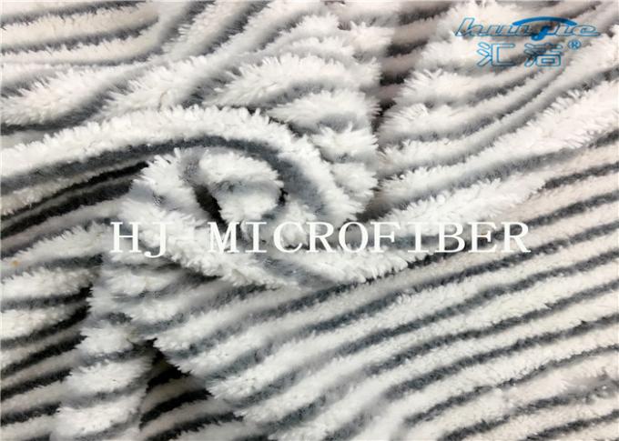 Microfiber 직물 Mops를 위한 회색 단단한 철사 직물 보충물을 가진 산호 양털 직물은 조밀도를 주문을 받아서 만들었습니다