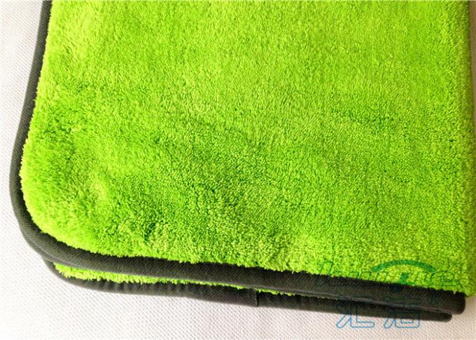 녹색 Microfiber 최고 연약한 최고 흡수제 80% 폴리에스테 20% 폴리아미드 차 깨끗한 수건