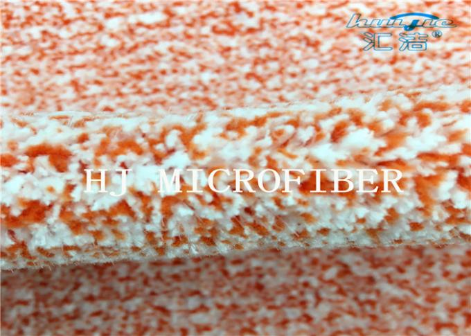 나일론 단단한 철사를 가진 주황색 혼합 뜨개질을 한 Microfiber 산호 양털 직물