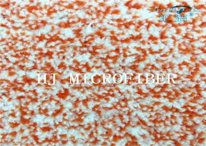 나일론 단단한 철사를 가진 주황색 혼합 뜨개질을 한 Microfiber 산호 양털 직물