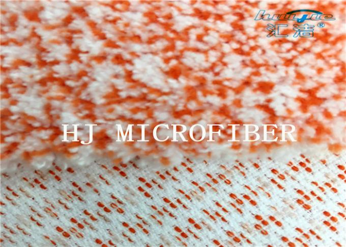 나일론 단단한 철사를 가진 주황색 혼합 뜨개질을 한 Microfiber 산호 양털 직물