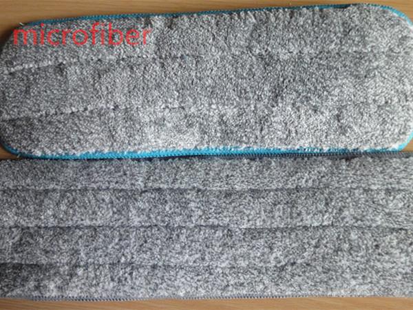 회색 길쌈된 microfiber 산호 양털 11*34 5mm 갯솜 자루 걸레 패드를 세척하는 자유재량