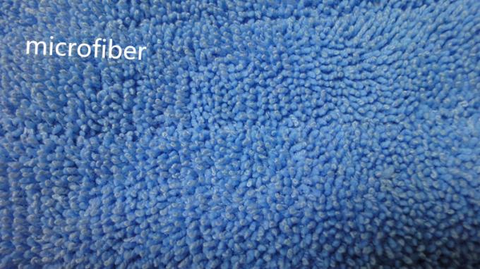 높은 흡수 Microfiber 젖은 Mop는 파란 뒤트는 13*47 폴리에스테 직물 3mm 갯솜을 덧댑니다