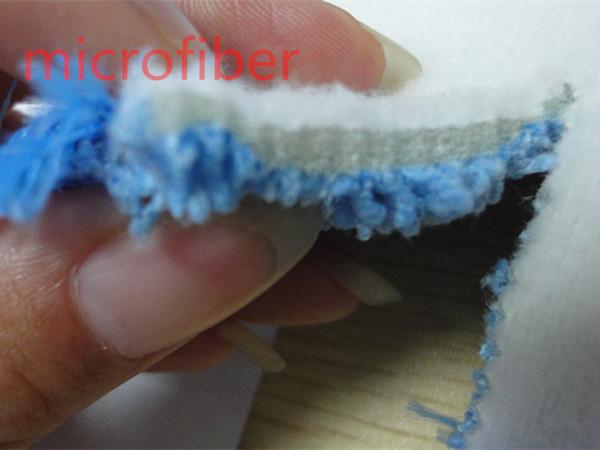 Microfiber 젖은 Mop는 13 * 49cm를 뒤틀린 480gsm 흡수성 나일론 각자 adhensive Mop 패드 이끕니다