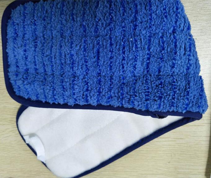 Microfiber 13*47cm 수세미 엄밀한 철사 파란 평화로운 산호 양털 젖은 Mop 패드