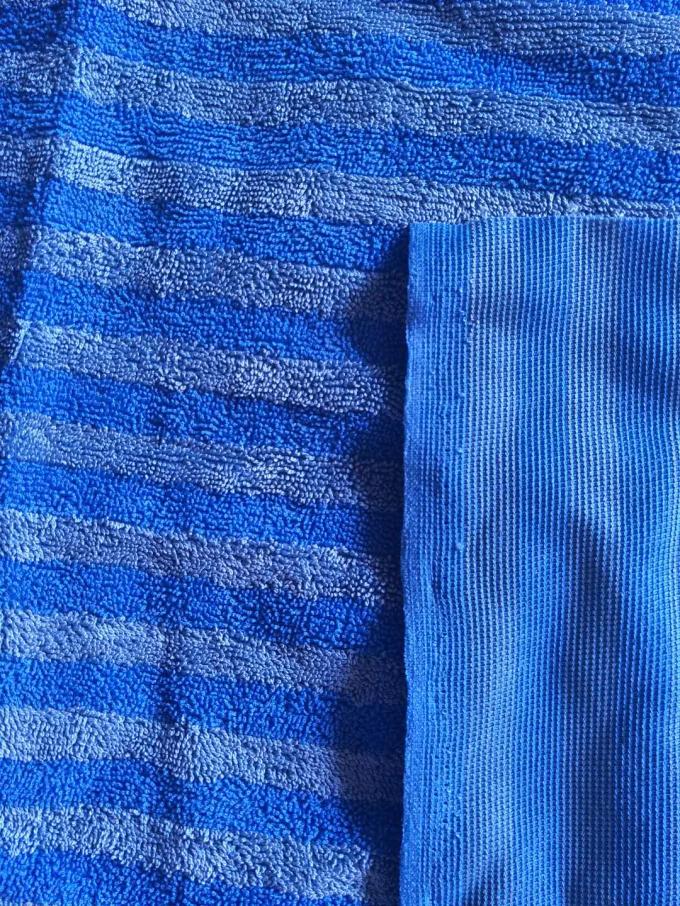 160cm 폭 날실 뜨개질을 하는 파랑 8 격자 Microfiber 청소 피복 SGS