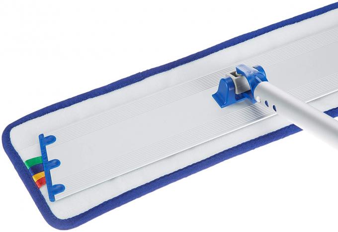 Microfiber 습기 Mop 청소 패드, 보충물 Mop 머리, 평야, 18 인치, 파란 젖은 패드