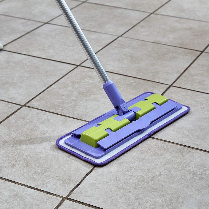 깊은 청결한 Microfiber 젖은 Mop 패드, 뻣뻣한 PP 섬유를 가진 수세미 Mop 패드, 매우 청소 힘 패드