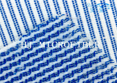 파란 혼합 백색 색깔 Microfiber 테리 직물 단단한 철사 청소 피복 직물