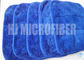 공장 직접적인 씨실 - 뜨개질을 한 파란 산호 우단 Microfiber 청소 피복 환경 보호