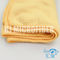 뜨개질을 한 Microfiber 청소 피복 30*40cm 노란 배관된 가구 깨끗한 수건