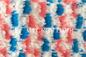빨간 파란 백색 색깔 털실에 의하여 염색되는 Microfiber 자카드 직물 소형 모양 Mop 머리 Mop 보충 패드