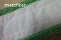 백색 벨크로 젖은 Mop 패드를 역행시키는 Microfiber 자루 걸레 13*51cm 겹 녹색 산호 양털