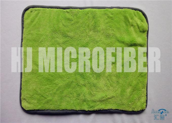 녹색 Microfiber 최고 연약한 최고 흡수제 80% 폴리에스테 20% 폴리아미드 차 깨끗한 수건