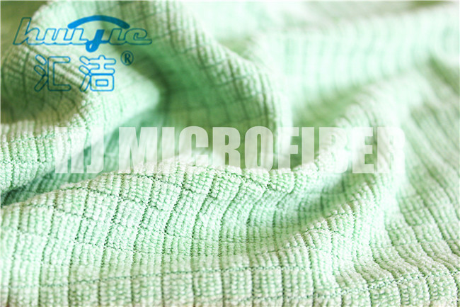 MIcrofiber씨실에 의하여 뜨개질을 하는 손타월 가정 사용 부엌 줄무늬 깨끗한 수건 최고 부드러움