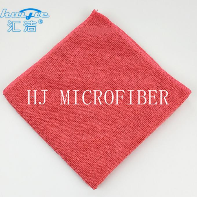 가정 사용을 위한 HUIJIE 공급자 MIcrofiber 손타월 빨간색 Microfiber 청소 피복