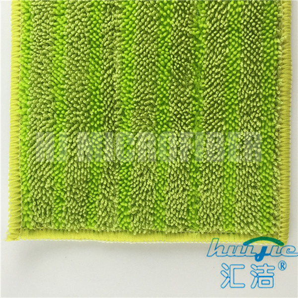 80% 폴리에스테와 20% 폴리아미드 micofiber씨실에 의하여 뜨개질을 한 강선전도는 젖은 편평한 mop 패드를 배관했습니다