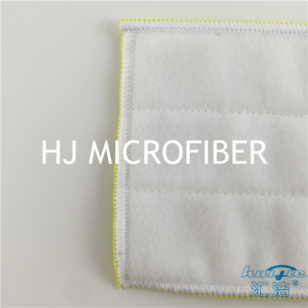 녹색 Microfiber Bath 보충물 Mop 패드 강선전도 더미 피복 지면 청소 Mop 머리