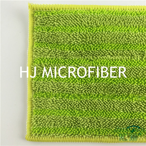 녹색 Microfiber Bath 보충물 Mop 패드 강선전도 더미 피복 지면 청소 Mop 머리