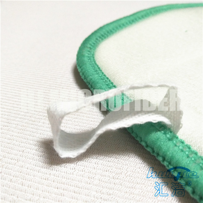 녹색 Microfiber Mop 보충물은 단단한 실크 지면 젖은 Mop 머리를 가진 산호 양털을 덧댑니다