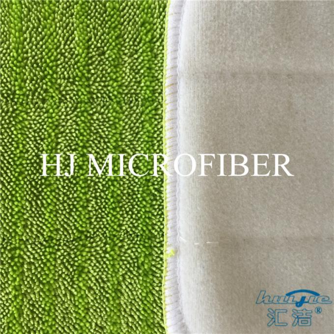 녹색 Microfiber 젖은 Mop 패드 강선전도 더미 보충물 Mop 직물 가정 청소 Mop 머리