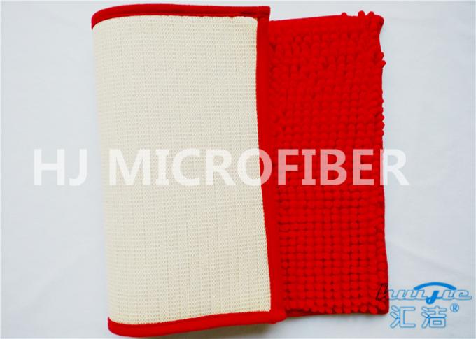 빨간색 근본 큰 셔닐 실 목욕탕 문 Microfiber 매트 최고 연약한 최고 유용한 가정