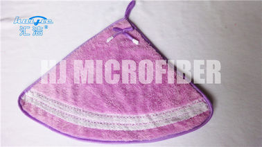 산호 양털 Microfiber 깨끗한 수건, Microfiber 주문을 받아서 만들어진 닦는 피복